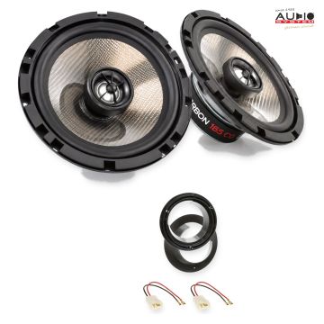 Pachet difuzoare Fiat Sedici (FY) 2009-2014 Audio System CARBON coaxiale dedicate uși spate