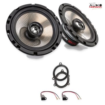 Pachet difuzoare Renault Twingo III (AH) 2014-2019 Audio System CARBON coaxiale dedicate uși spate