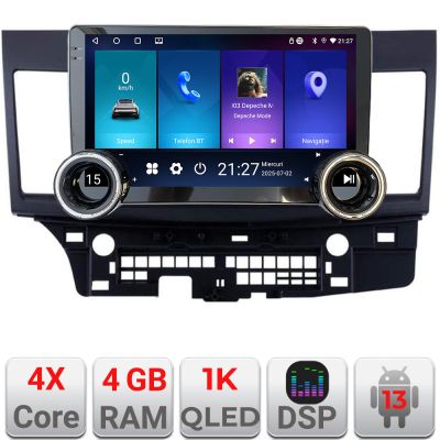 Navigatie MITSUBISHI LANCER Kit-037 Edotec  4+64 10.5 inch Incell 1K android Wifi 5Ghz gps internet