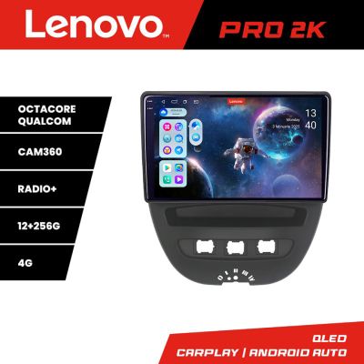 Navigatie Citroen C1 Peugeot 107 Toyota Aygo 2005-2014 Android radio gps internet 8 core QLED 2K 12+256 360 Lenovo v1