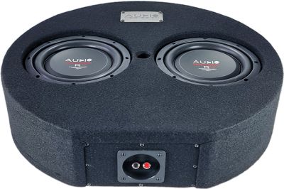 Subwoofer pasiv cu incinta, Audio System, 350 w RMS, 550 w MAX, difuzor 2 x 08", roata de rezerva