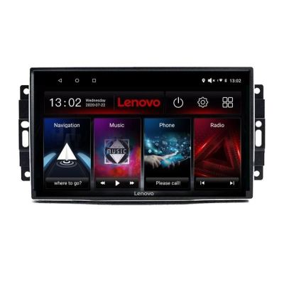 Navigatie Chrysler Jeep Lenovo Kit-202 4+64 GB Android Waze USB Navigatie Internet Youtube Radio v3