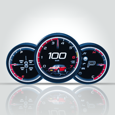 Ceasuri electronice digitale FULL HD MINI Cooper 2014-2023