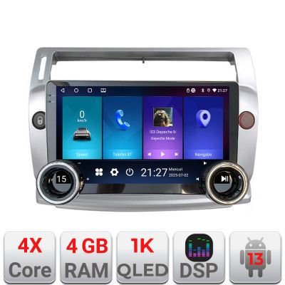 Navigatie Citroen C4 Kit-088 Edotec  4+64 10.5 inch Incell 1K android Wifi 5Ghz gps internet
