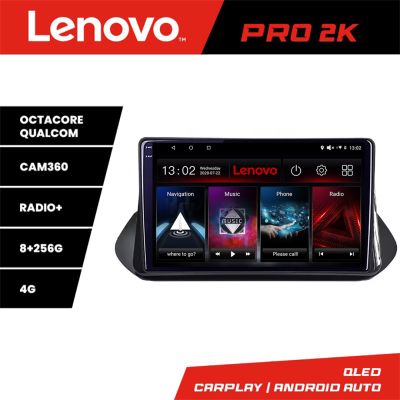 Navigatie Nissan X-trail 2021- Lenovo Qled 2K Octa Core 8+256 360 DSP carplay android auto radio gps internet kit-x-trail-2021+PRO-2K-10-8+256