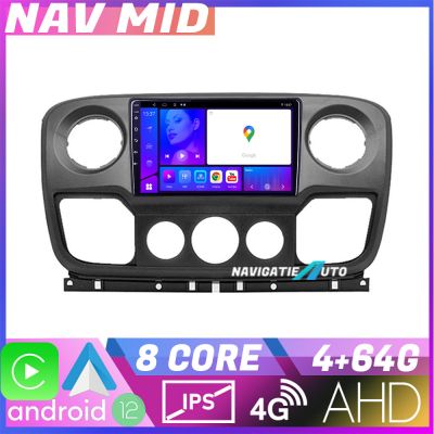 Navigatie Opel Movano  Renault Master 2010 2021 EDOTEC-LITE Android Ecran 720P Octa Core 4 64 Carplay