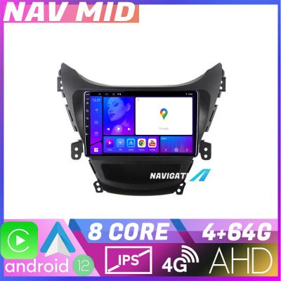 Navigatie Hyundai Elantra 2011 2013 KIT 092 EDOTEC-LITE Android Ecran 720P Octa Core 4 64 Carplay