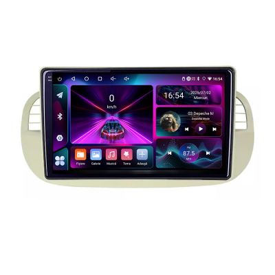 Navigatie Fiat 500 intre anii 2007-2015 Android radio gps internet  4+64 InCell Display 1K Kit-fiat500+EDT-E209-RK