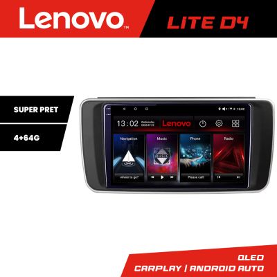 Navigatie Nissan Leaf 2018-2024 Lenovo QLED 1K 4+64 WIFI 5Ghz carplay android auto Android kit-leaf+EDT-LITE-D4-9-4+64
