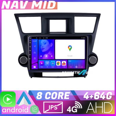 Navigatie Toyota Highlander 2007 2013 EDOTEC-LITE Android Ecran 720P Octa Core 4 64 Carplay