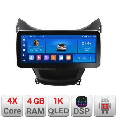 Navigatie Hyundai Elantra 2011-2013 K-092 Edotec 4+64 12.3 inch Incell 1K android Wifi 5Ghz gps internet  Q