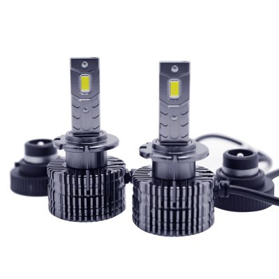 Set de 2 Becuri Faruri Conversie Hid-Led, Steelmate LED D2S Led, Plug & Play, 6000k, Miez Cupru, Radiator Aluminiu Silentios, Calitate Premium