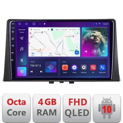 Navigatie Citroen Berlingo 2019-2021 B-berlingo18 Android Ecran QLED octa core 4+64 carplay android auto kit-berlingo18+EDT-E310V3 v3