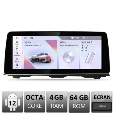 Navigatie BMW Seria 5 F10 2016-2017 cu ecran EVO Android ecran 10.25" 4+32 4G BT