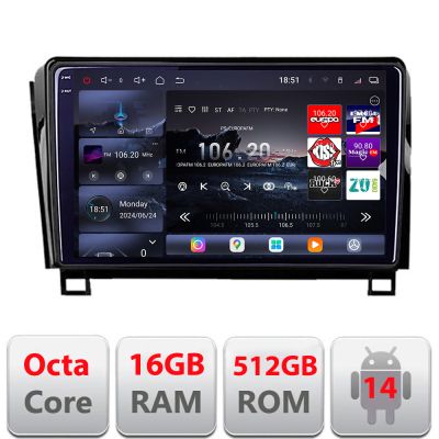 Navigatie Toyota sequoia intre anii 2008-2017 Edotec Kit-sequoia 8 core QLED 2K 16+512GB 360 Android radio gps internet