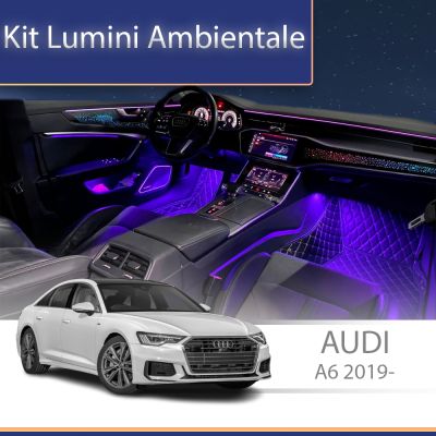 Lumini ambientale dedicate Audi A6 C8 2019- capace difuzoare iluminate control telefon sau sistem original