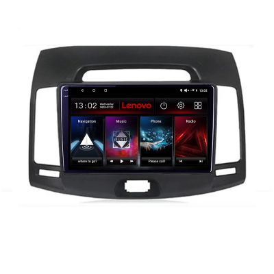 Navigatie Hyundai Elantra 2007-2011 Lenovo Kit-2009 8 core QLED 2K 8+256 360 Android Waze USB Navigatie Internet Youtube Radio