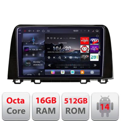Navigatie Honda CRV 2016-2022 Edotec Kit-CRV19 8 core QLED 2K 16+512GB 360 Android Waze USB Navigatie Internet Youtube Radio