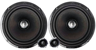 Kit de difuzoare pe 2 căi VW 6” (160 mm) cu filtre si cabluri plug & play 60W RMS/120W MAX 4Ohm Phoenix Gold ZDSW6CS v2