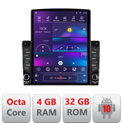 Navigatie dedicata Citroen DS5  dedicata Ouad core 4+32 ecran vertical 9.7" DSP 360 FHD AHD Android radio gps internet  KIT-ds4+EDT-E709