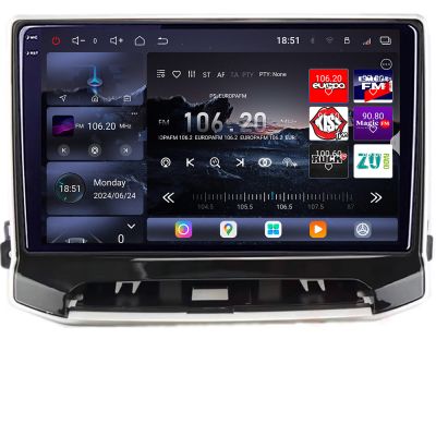Navigatie Jeep Compass 2021- Qled 2K Octa Core 16+512GB LTE 4G DSP Wifi 5Ghz android auto carplay radio gps internet kit-compass2021+EDT-E810-2K