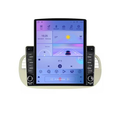 Navigatie Fiat 500 intre anii 2007-2015 Android radio gps internet  Octa Core 4+64 LTE Kit-fiat500+EDT-E709