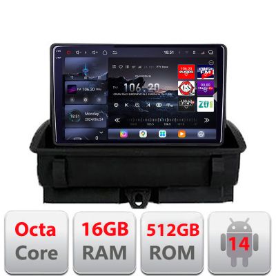 Navigatie Audi Q3 2011-2018 Android radio gps internet 8 core QLED 2K 16+512GB 360GB  Edotec