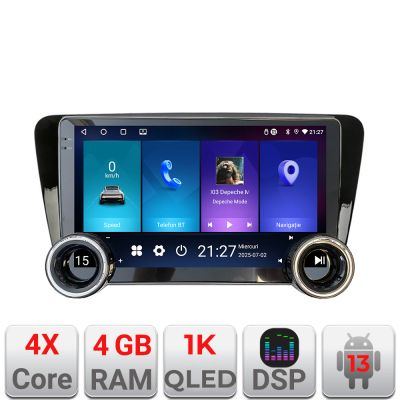 Navigatie Skoda Rapid Seat Toledo 2013+ Edotec  4+64 10.5 inch Incell 1K android Wifi 5Ghz gps internet  Kit-rapid v1