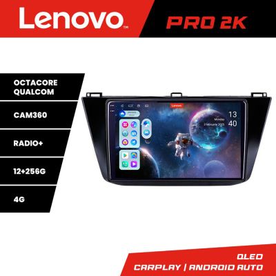 Navigatie VW Tiguan 2016- Lenovo Kit-5883 8 core QLED 2K 12+256 360 Android Waze USB Navigatie Internet Youtube Radio
