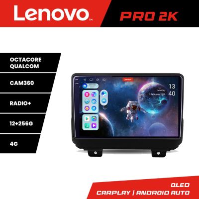 Navigatie Jeep Wrangler 2018- Lenovo Kit-WRANGLER 8 core QLED 2K 12+256 360 Android Waze USB Navigatie Internet Youtube Radio