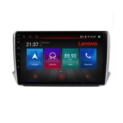 Navigatie Peugeot 208/2008 Lenovo Kit-PSA 8 core QLED Qualcomm 4+64 360 Android Waze USB Navigatie Internet Youtube Radio