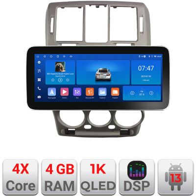 Navigatie Hyundai Getz 2002-2010 Edotec 4+64 12.3 inch Incell 1K android Wifi 5Ghz gps internet  kit-getz
