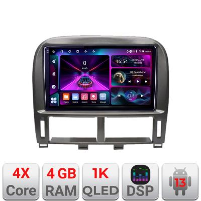 Navigatie Lexus LS 1999-2006 A- LS-99  4+64 InCell Display 1K Android Waze USB Navigatie Internet Youtube Radio