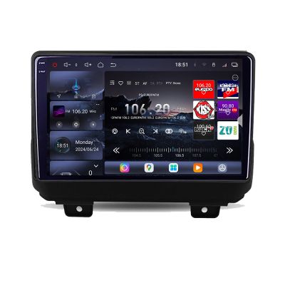 Navigatie Jeep Wrangler 2018- Edotec Kit-WRANGLER 8 core QLED 2K 16+512GB 360 Android Waze USB Navigatie Internet Youtube Radio