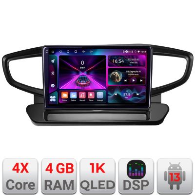 Navigatie Hyundai Ioniq 2016-2020 Android radio gps internet 4+64 InCell Display 1K KIT-ioniq+EDT-E209-RK