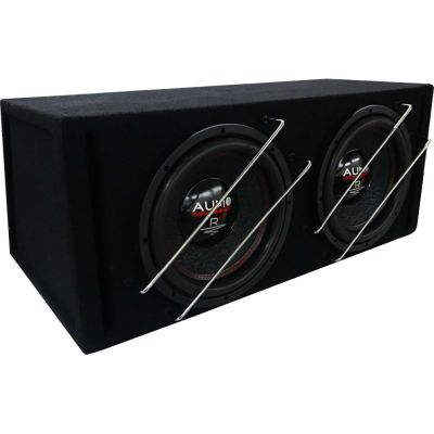Subwoofer pasiv cu incinta, Audio System, 1200 W RMS, 2000 W MAX, difuzoare 2 x 12", bass reflex