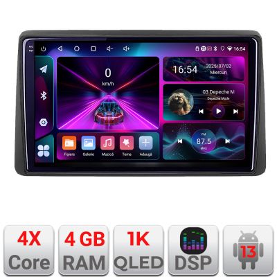 Navigatie Dacia Duster dupa 2019 A-199  4+64 InCell Display 1K Android Waze USB Navigatie Internet Youtube Radio