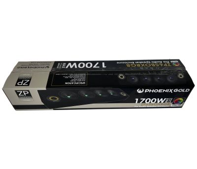 Cutie cu difuzoare iluminate Phoenix Gold 1700W ieșire SPL 2 x 4 OHM 4 x difuzoare midrange 2 x tweetere pro audio