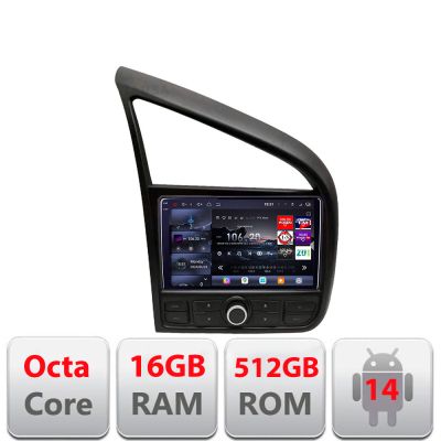 Navigatie Audi R8 2006-2014 Android radio gps internet 8 core QLED 2K 16+512GB 360 Edotec