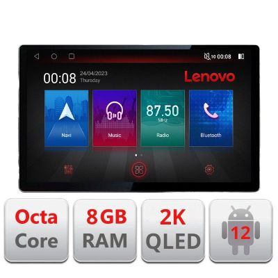 Navigatie Peugeot 307 N-307 ecran 13" 2K 8+128 Android Waze USB Navigatie 4G 360 Toslink Youtube Radio KIT-307+