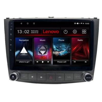 Navigatie Lexus IS 2005-2011 Lenovo Kit- IS 8 core QLED 2K 4+64 360 Android Waze USB Navigatie Internet Youtube Radio
