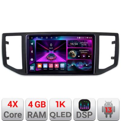 Navigatie vw crafter 2018- A-CRAFTER  4+64 InCell Display 1K Android Waze USB Navigatie Internet Youtube Radio