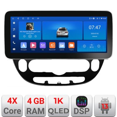 Navigatie Kia Soul 2014-2019 Edotec 4+64 12.3 inch Incell 1K android Wifi 5Ghz gps internet  Kit-soul-2014