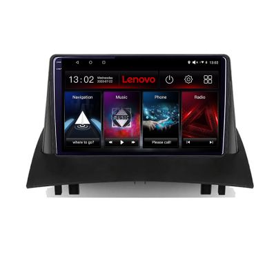 Navigatie Renault Megane 2 Lenovo Kit-098 8 core QLED 2K 8+256 360 Android Waze USB Navigatie Internet Youtube Radio