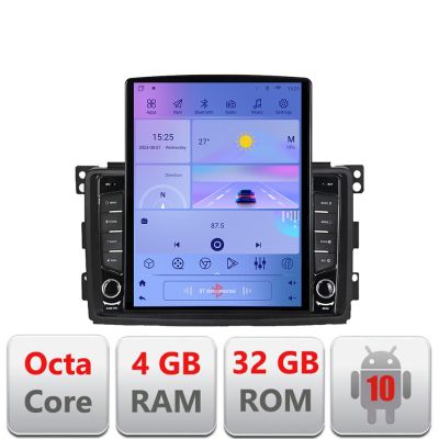 Navigatie Smart 2005-2010 KIT-smart05 ecran tip TESLA 9.7" 8 core 4+32 4G DSP Android Radio Bluetooth Internet GPS WIFI