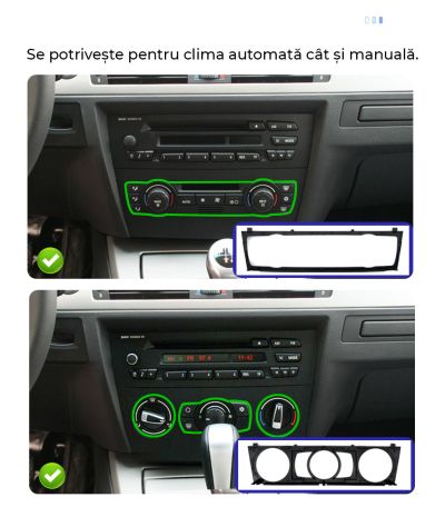 Navigație BMW Seria 3 E90 E91 E92 E93 2005 - 2012, 7 inci