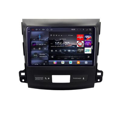 Navigatie Mitsubishi Outlander 2006-2011 Edotec Kit-056 8 core QLED 2K 16+512GB 360 Android Waze USB Navigatie Internet Youtube Radio
