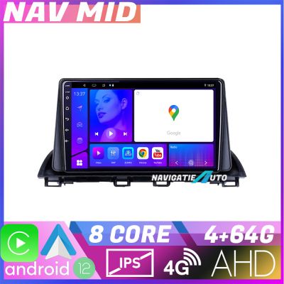 Navigatie Mazda 3 2014 2019 KIT 463 EDOTEC-LITE Android Ecran 720P Octa Core 4 64 Carplay
