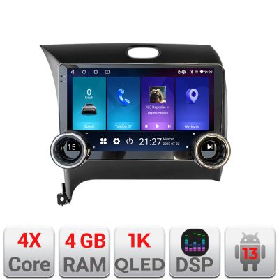 Navigatie Kia Cerato 2013-2017 Kit-1562 Edotec  4+64 10.5 inch Incell 1K android Wifi 5Ghz gps internet