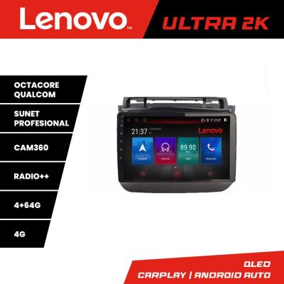 Navigatie VW Touareg 2011-2018 Lenovo 8 core QLED Qualcomm 4+64 360 Android Waze USB Navigatie Internet Youtube Radio